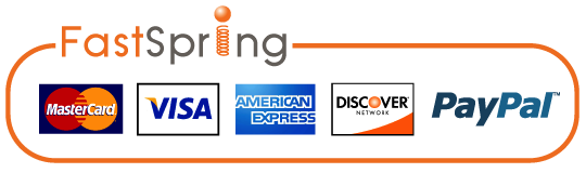 FastSpring Accepts Most Major Credit Cards and PayPal!